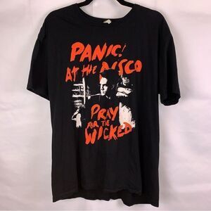 Panic At the Disco Graphic T-shirt in Black